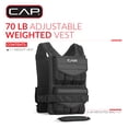 thumbnail image 2 of CAP Barbell Adjustable Weighted Vest, 70lb, 2 of 8