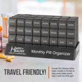 thumbnail image 3 of MEDca Monthly Pill Organizer - 4 Times Daily, 32 Large Pill Cases, 3 of 9