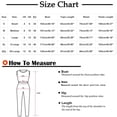 thumbnail image 2 of AherBiu Ensembles de Détente pour Femmes Manches Longues Pyjamas 2 Pcs Tenues Hauts à Encolure Dégagée Pantalons Vêtements de Nuit, 2 of 6