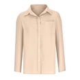 thumbnail image 3 of Timegard Button down Shirts for Women Cotton Linen Lapel Neck Blouse Lightweight Fall Casual Loose Tops, 3 of 5
