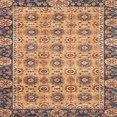 thumbnail image 1 of Ahgly Company Tapis d'Intérieur Carré Abstrait Marron Châtaigne, 7 Pieds Carré, 1 of 6