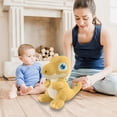 thumbnail image 4 of Yellow Large Eyed Dinosaur Stuffed Animal Ultra Soft Plush Toy For Kids, 4 of 6