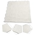 thumbnail image 4 of White Lace Coffee Table Tablecloth Dust-Proof Table Cover Tv Cabinet Household 120*120cm, 4 of 8