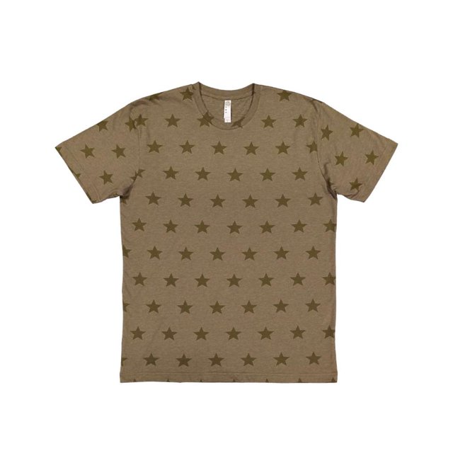 T-Shirt Imprimé Étoile, S, Vert Militaire Étoile