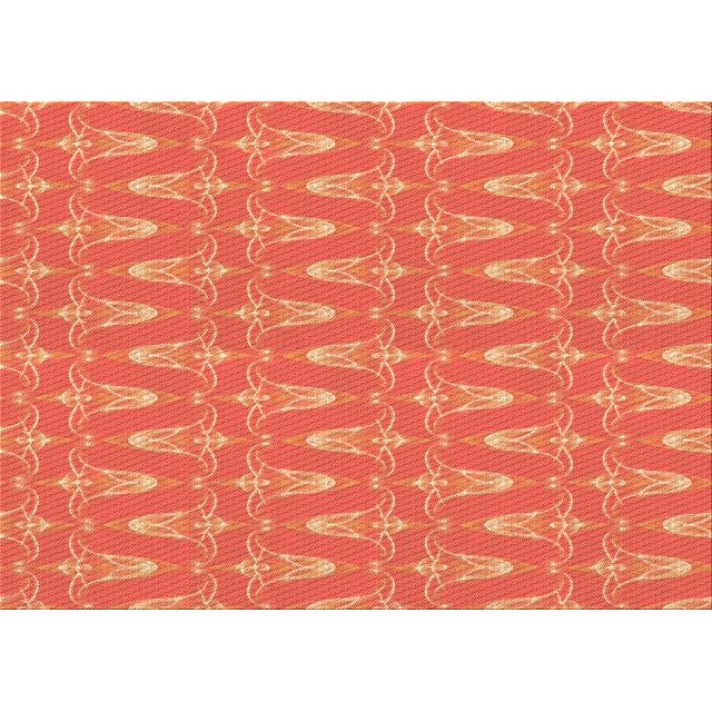 Ahgly Company Tapis Rectangulaire Lavable en Machine Intérieur Transitionnel Néon Rouge, 3 Pieds x 5 Pieds