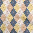 thumbnail image 1 of oneOone Velvet Teal Blue2 Fabric Check Argyle Sewing Craft Projects Fabric Prints By Yard 58 Inch Wide, 1 of 4