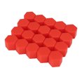 thumbnail image 1 of Unique Bargains 20pcs 17mm Universal Green Silicone Car Wheel Nut Lug Hub Screw Rim Bolt Covers Dust Protection Caps, 1 of 5
