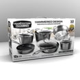 thumbnail image 3 of Granitestone Diamond Platinum 10 Piece Ultra Nonstick Mineral Infused Hammered Durable Easy Clean Pots and Pans Cookware Set, 3 of 3