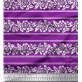 thumbnail image 1 of Soimoi Cotton Duck Fabric Leaves & Floral Block Decor Fabric Printed Yard 56 Inch Wide, 1 of 3
