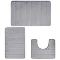 thumbnail image 2 of Leutsin Christmas Deals 2023!Memory Foam Bath Mat Sets 3 Pieces,Christmas Bathroom Rugs Sets 3 Piece, Soft Thick Bathroom Sets Non Slip , Easier To Dry Washable Bathroom Rug Mats, 2 of 9