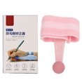 thumbnail image 3 of Pen Hold Corrector, Free Finger Movement Effective Separate Space Ergonomic Comfortable Pen Grip Posture Correction Tool Non Slide Breathable  For Home Sakura Pink, 3 of 8