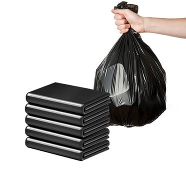 TopLLC 50-60 Gallon Extra Large Trash Bags, Heavy Duty Thickened Black Plastic Garbage Bags, Unscented Tough Multi-Use Commercial Trash Can Liners for Household Office Kitchen Outdoor(50 Count)