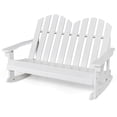 thumbnail image 1 of Gymax Adirondack Rocking Chair Kid Backrest Armrest Solid Wood White, 1 of 7