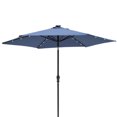 thumbnail image 3 of Sun-Ray 9' Round Solar Lighted Umbrella - Navy, 3 of 4