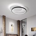 thumbnail image 3 of Modern LED Ceiling Light, Dimmable Round Flush Mount Lighting Fixture Ceiling Lamp with Remote Control Modern Ceiling Light Fixture for Bedroom, Living Room, Study 100-265V, 3 of 7