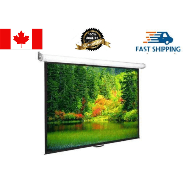 eGALAXY® Écran de Projecteur 150′′16:9 Manuel/auto-Verrouillage/à Tirer vers le Bas,PSM150A