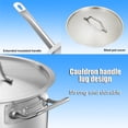 thumbnail image 4 of Meitianfacai Stainless Steel Saucepan With Handle For Milk And Soup, 14cm Inner Diameter Pot For Induction And Open Flame, Hanging Storage Design With Cool Handle And Even Heat Distribution (Silver), 4 of 6