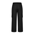 thumbnail image 4 of AherBiu Work Pants for Men Elastic Waist Drawstring Relaxed Fitted Cargo Pants with Multi Pockets Hiking Workwear Pants, 4 of 5