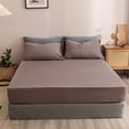 thumbnail image 4 of Drap-housse pour Lit Double Pièce Unique Antidérapant Housse de Lit Tout Inclus Protection de Matelas Housse de Lit Fibre Douce Convient pour Dormir Nu, 4 of 6