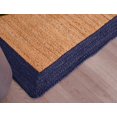 thumbnail image 3 of Indian Handmade Braided Navy Blue Border with Inner Natural Jute Area Rug, Home Décor Rug, Jute Rug for Bedroom, Dining Room, living room, Doormat Rug Size - 4' x 6' (120 cm x 180 cm), 3 of 5