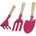 thumbnail image 1 of 3 PCS Garden Tools Pot Planting Tools Mini Shovel Gardening Tools for Family Kids (Pink), 1 of 6