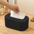 thumbnail image 2 of Tissue Cover Box with Cellphone Holder Facial Paper Organizer for Kitchen Bathroom Vanity Countertop Bedroom Dresser Gift, 2 of 6