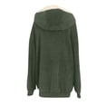 thumbnail image 5 of CEHVOM Women Plus Size Winter Warm Loose Plush Zip Hooded Jacket Coat, 5 of 5