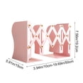 thumbnail image 3 of weibbin Scalable Metal Book Stand Desktop Storage Bookshelf For Organizing Files And Foldable Book Holders 7.56x4.13in, 3 of 6