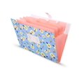 thumbnail image 2 of 6-pocket Expanding File Folder With Floral Print Accordion Document Organizer For A4 Size, 2 of 5