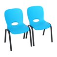 thumbnail image 1 of LIFETIME - Lot de 2 chaises empilables pour enfants, bleu glacier, 1 of 5