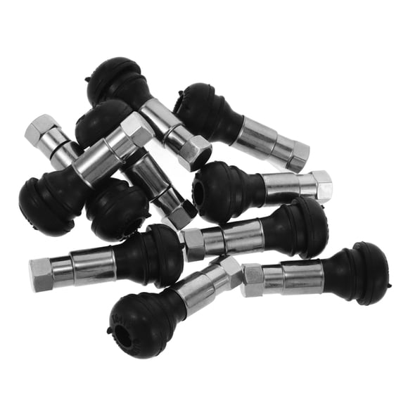 KAKOWELY valve stem for wheels 10pcs Automotive Valve Stem Metal Valve Stem for Tires Heavy Duty Tire Valve Stems Car Accessories Tubeless Valve Stem For Vehicle Tires