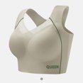 thumbnail image 1 of Wirefree Sports Bra for Plus Size Women, Full Coverage with Side Support & Back Smoothing Design, High Impact Support for Running, Gym & Yoga. Green 40, 1 of 3