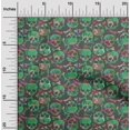 thumbnail image 2 of oneOone Rayon Green Fabric Skull Sewing Craft Projects Fabric Prints By Yard 56 Inch Wide, 2 of 4