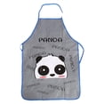 thumbnail image 2 of Oleegame 2PC Pretty Apron Korean Version Of Cute Apron Cartoon Design Bust Apron Kitchen Sleeveless Apron Gray, 2 of 9