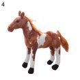 thumbnail image 2 of 3D Simulation Horse Animal Plush Stuffed Doll Kids Toy Room Decor Photo Props, 2 of 10