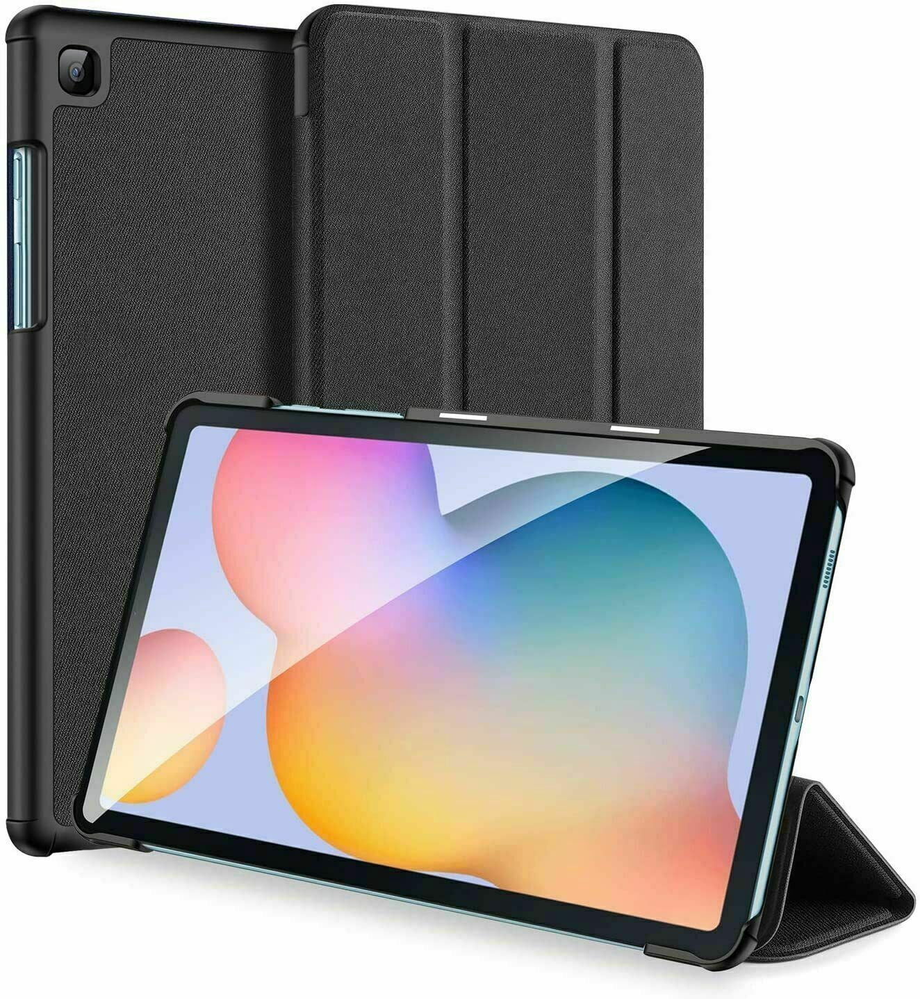 Étui pour Samsung Galaxy Tab A 8.4 2020 SM-T307 Étui à Rabat Folio avec Support - Noir