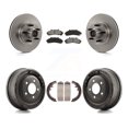 thumbnail image 1 of Transit Auto Front Rear Disc Brake Rotors Hub Assembly Semi-Metallic Pads and Drum Kit for Car Ford Ranger with 10" Diameter K8S-103472, 1 of 11