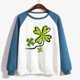 thumbnail image 4 of Chandail de la Saint-Patrick pour Femmes, T-shirt à Col Rond Imprimé à Manches Longues, Haut Ample, Chandail de la Saint-Patrick, 4 of 4