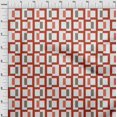 thumbnail image 4 of oneOone Silk Tabby Red Fabric Geometric Sewing Material Print Fabric By The Yard 42 Inch Wide, 4 of 4