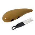 thumbnail image 4 of Labymos Plastic Guiro Merengue Guira ABS Percussion Instrument Children Musical Toy with Scraper, 4 of 8