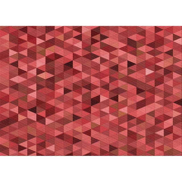 Ahgly Company Tapis d'Intérieur Rectangulaires Transitionnels Rouges Lavables à la Machine, 8 Pieds x 12 Pieds