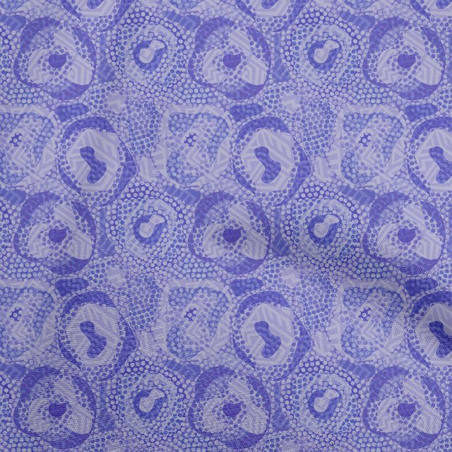 oneOone Polyester Spandex Medium Blue Fabric Abstracts Craft Projects Decor Fabric Printed By The Yard 56 Inch Wide