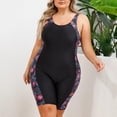 thumbnail image 4 of Aboser Plus Women One Piece Rash Guard Plus Size Sleeveless Swimsuit Summer Crewneck Surfing Bathing Suit Tummy Control Jumpsuit, 4 of 8