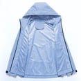 thumbnail image 3 of Pisexur Windbreaker Jacket Men's Mode Décontractée Couleur Unie Poches Fermeture Éclair Jacket Manches Longues à Capuche Décontracté Extérieur Coat Randonnée Jacket Men Rain Coat Grande Taille Jackets for Men, 3 of 4