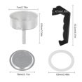 thumbnail image 2 of Espresso Coffee Moka Pot Replacement Parts Handle,Gasket Seal,Funnel,Filter, 2 of 10