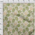 thumbnail image 3 of oneOone Georgette Viscose Light Green Fabric Leaves Craft Projects Decor Fabric Printed By The Yard 42 Inch Wide, 3 of 5