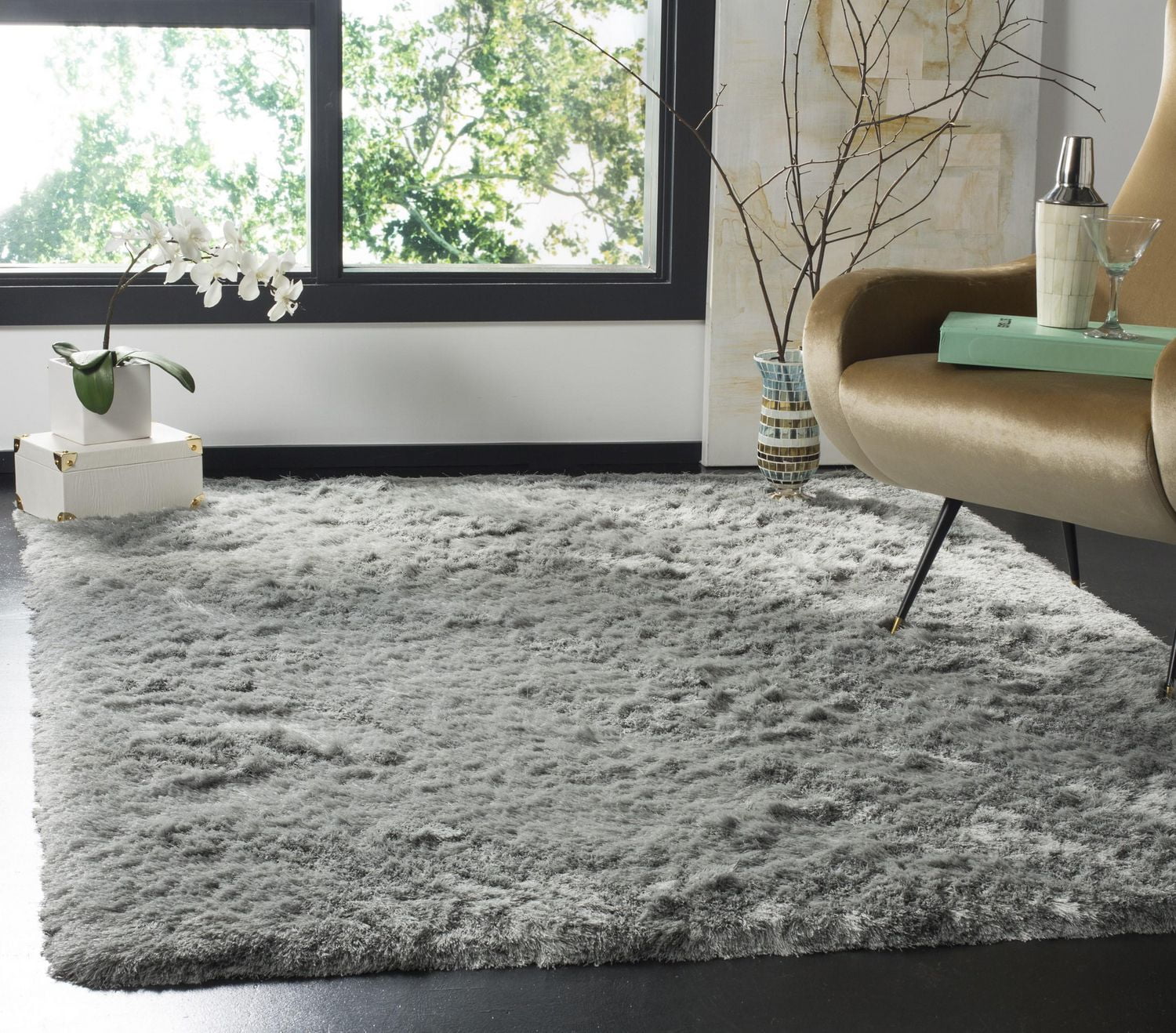 Safavieh Paris Darwin Tapis Peluche Solide Shag
