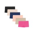 thumbnail image 1 of Hanes Womens Comfort Flex Fit Microfiber Stretch Boyshort 6-Pack, XL, Assorted, 1 of 4