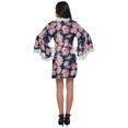 thumbnail image 4 of Moomaya Peignoir en Coton pour Femmes Robe de Chambre Imprimée Courte Peignoir de Douche Nuptiale, 4 of 6