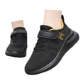 thumbnail image 2 of MEZZALL Chaussures de Course Décontractées Confortables à Lacets en Maille pour Enfants, Noir, 9.5-10 Ans, 2 of 8